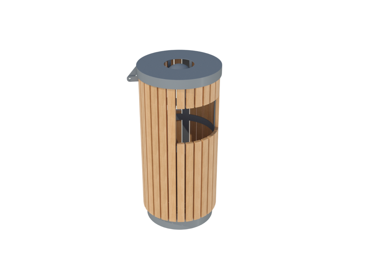Rabbish bin with ashtray U 030
